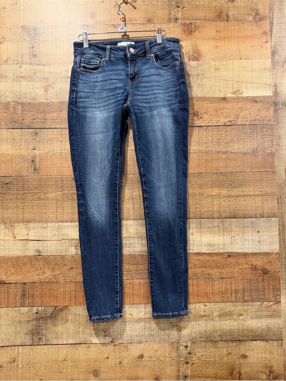 BKE Victoria Universal Fit Mid Rise Women's Dark Wash Skinny Jeans Size 26